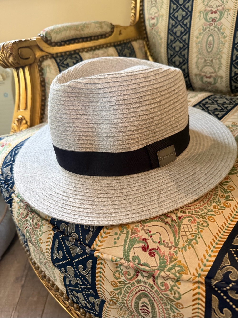 Carkella Fairway Light Grey Fedora with Black Band